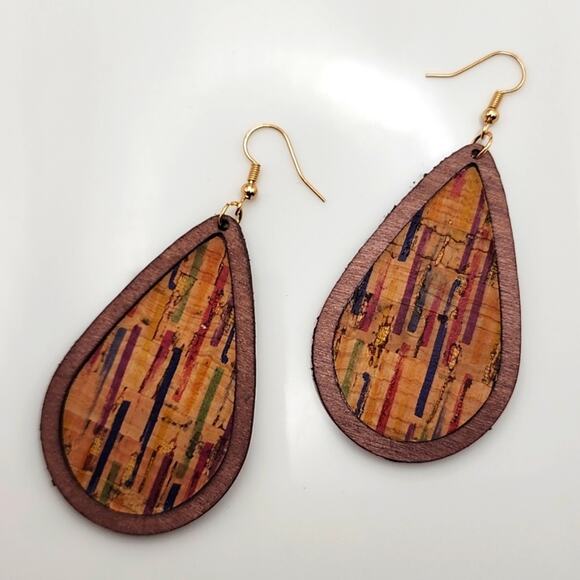 Boho Teardrop Earrings - Picture 1 of 3